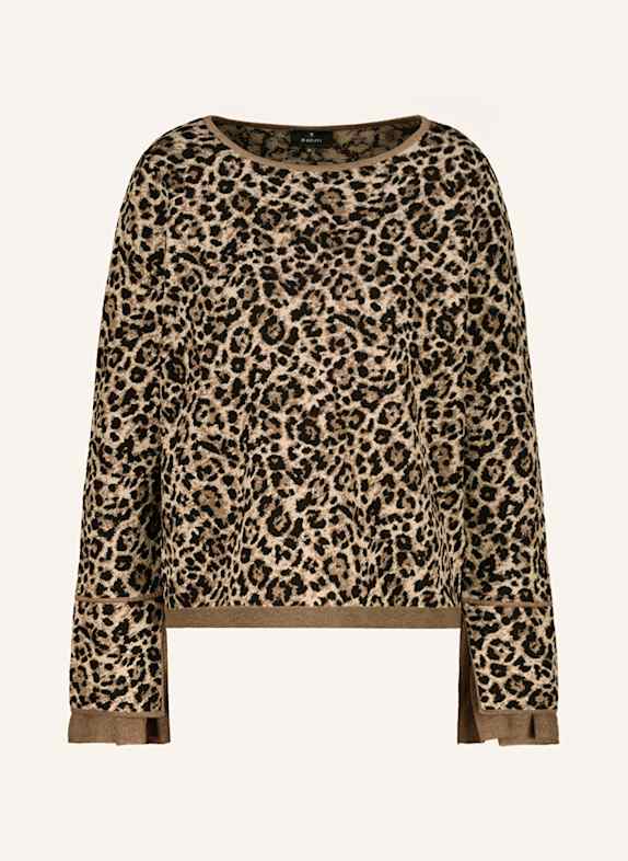 monari Pullover mit Glitzergarn SCHWARZ / BRAUN / CREME