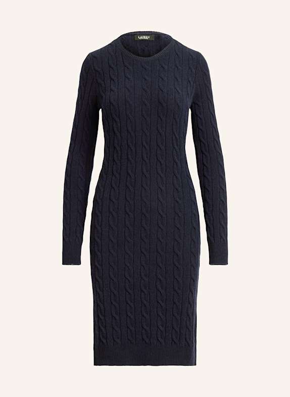 Blejzry a saka Pletené šaty TMAVĚ MODRÁ