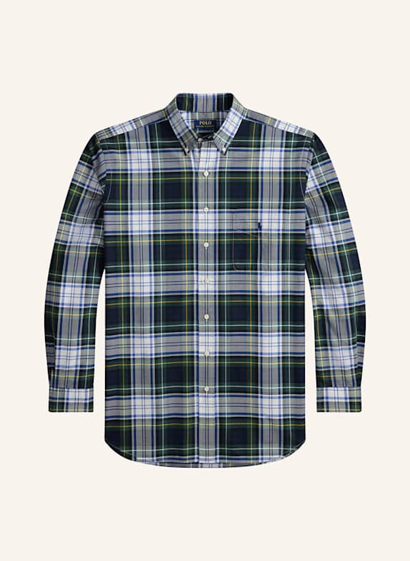 POLO RALPH LAUREN Big & Tall Oxfordhemd Comfort Fit GRÜN / BLAU / WEISS