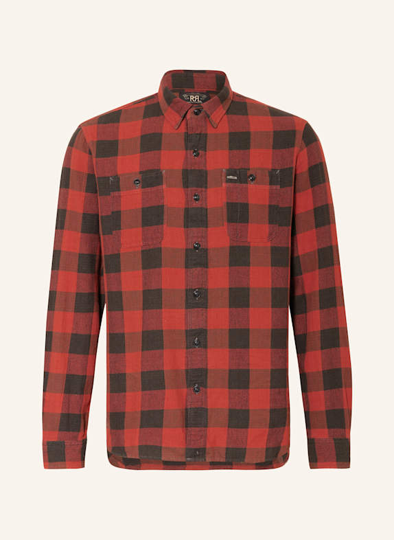 RRL Hemd Regular Fit ROT/ SCHWARZ