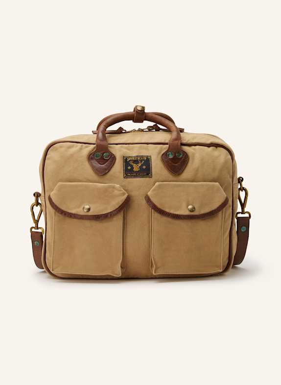 RRL Laptop-Tasche KHAKI / DUNKELBRAUN