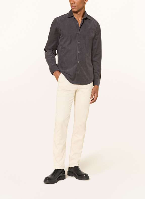 Marc O'Polo Cordskjorte Shaped Fit MØRKEGRÅ