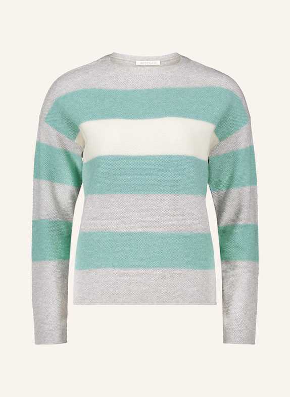BETTY&CO Pullover MINT/ GRAU/ ECRU