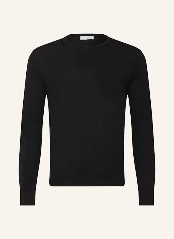TIGER OF SWEDEN Pullover CONNOR aus Merinowolle SCHWARZ
