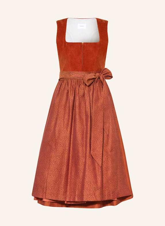 LIMBERRY Dirndl DARK ORANGE/ RED