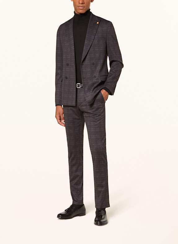 Slim Fit Herrenanzug In Grau Kariert – | Premium Menswear