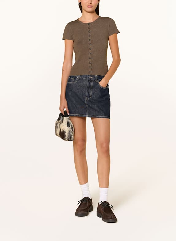 NEO NOIR Gebreid shirt TODDA BRUIN