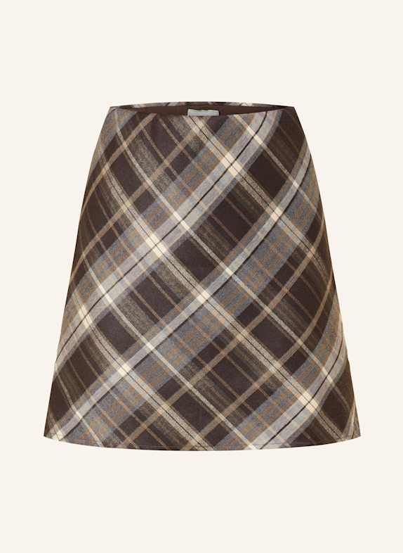 NEO NOIR Flanellrock LUNNA DUNKELBRAUN/ BEIGE