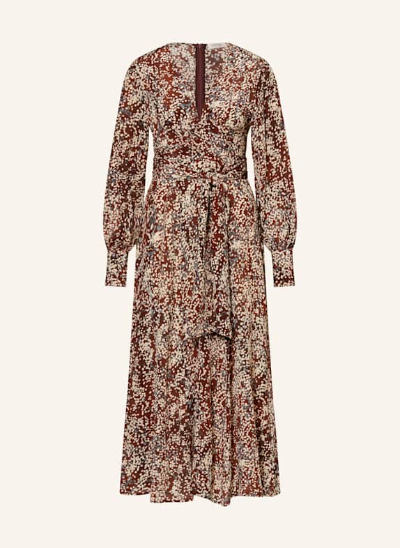 ottod'ame Kleid DUNKELBRAUN / BEIGE / PETROL