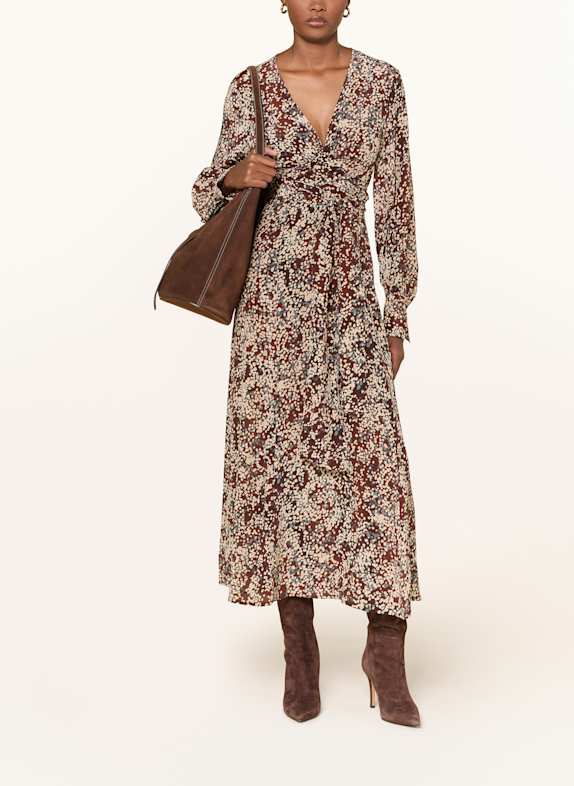 ottod'ame Kleid DUNKELBRAUN / BEIGE / PETROL