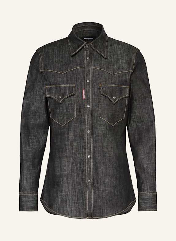 DSQUARED2 Jeanshemd FASHION WESTERN Slim Fit SCHWARZ