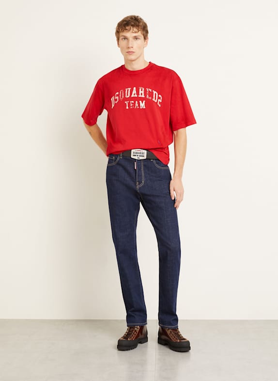 DSQUARED2 tricou ROȘU / ALB