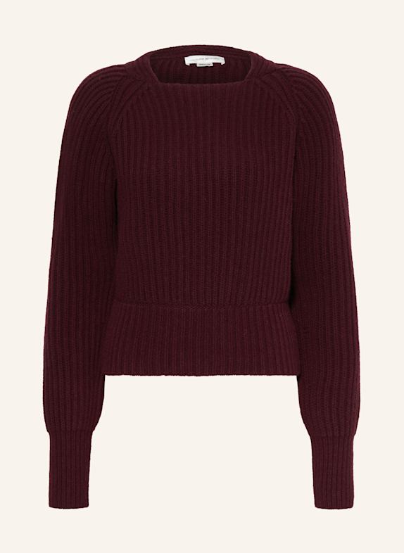 VICTORIA BECKHAM Pullover mit Cashmere DUNKELROT