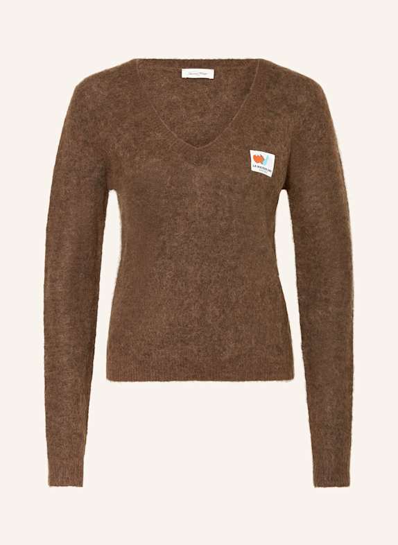 American Vintage Pullover NENYBAY mit Alpaka BRAUN