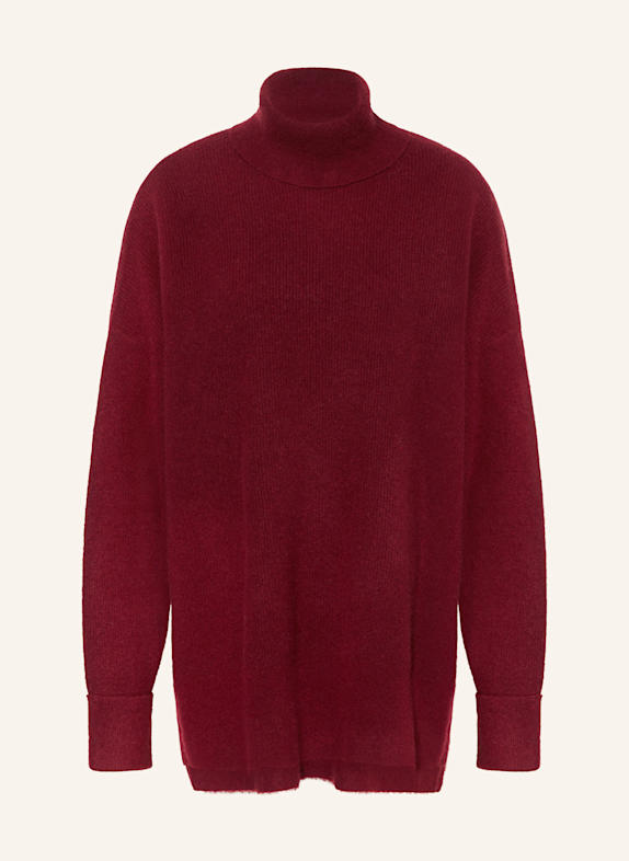 American Vintage Rollkragenpullover RAXOW DUNKELROT