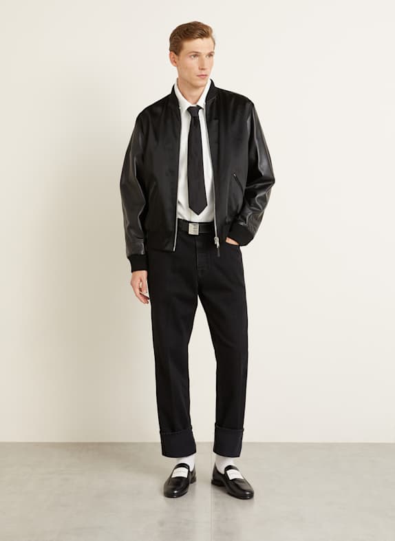 GIVENCHY Bluzon z mieszanki materiałów CZARNY