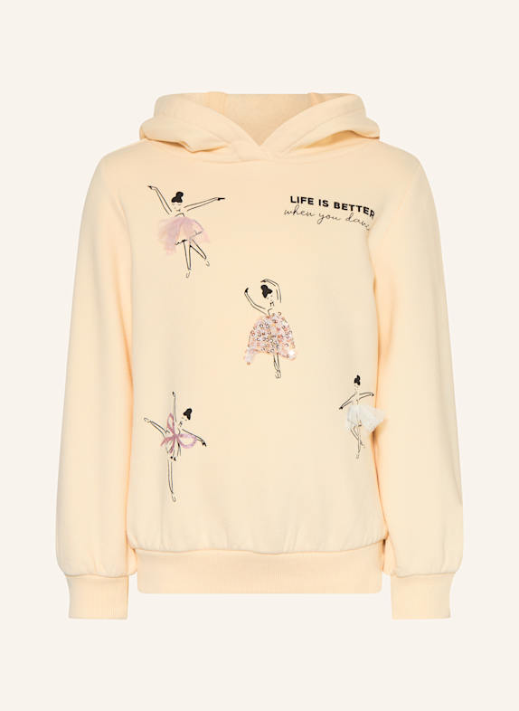 s.Oliver RED Mikina s kapucí s flitry REŽNÁ