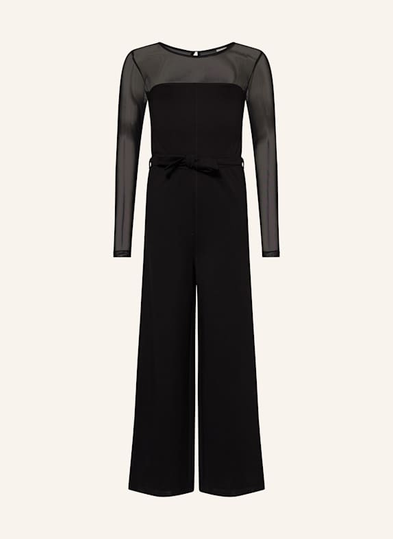 s.Oliver RED Jumpsuit im Materialmix SCHWARZ