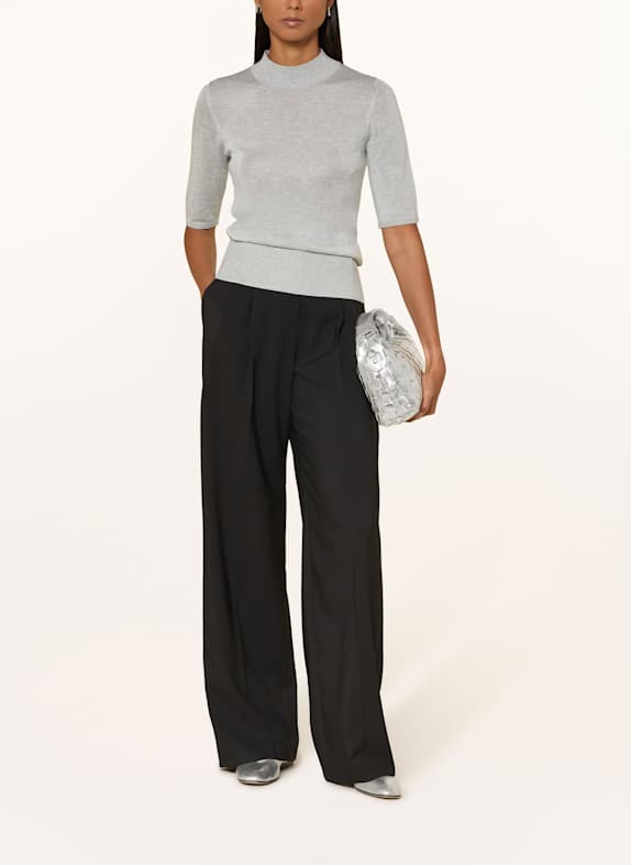 s.Oliver BLACK LABEL Strickshirt mit Glitzergarn SILBER