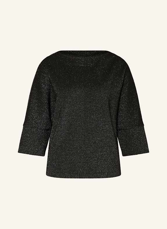 s.Oliver BLACK LABEL Pullover mit 3/4-Arm und Glitzergarn SCHWARZ