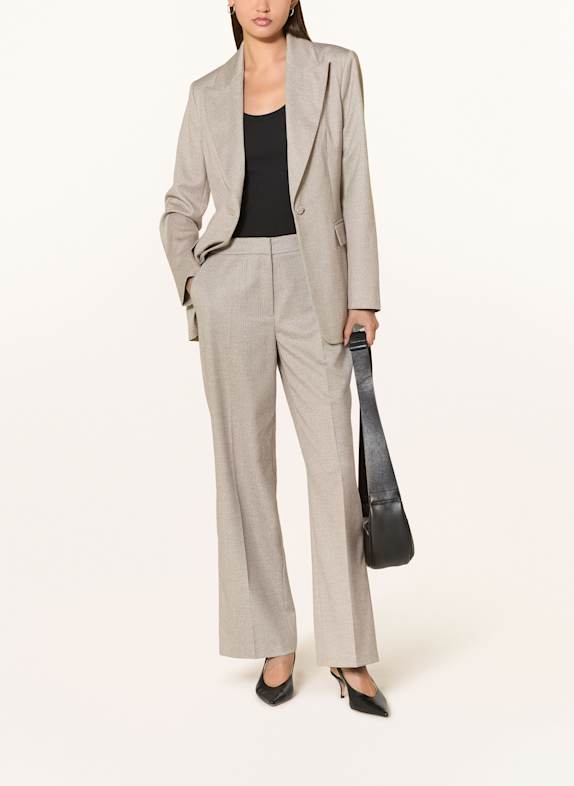 s.Oliver BLACK LABEL Marlene broek met glittergaren LICHTGRIJS