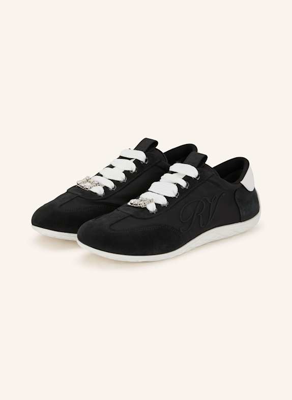 Roger Vivier Sneaker VIV mit Schmucksteinen SCHWARZ