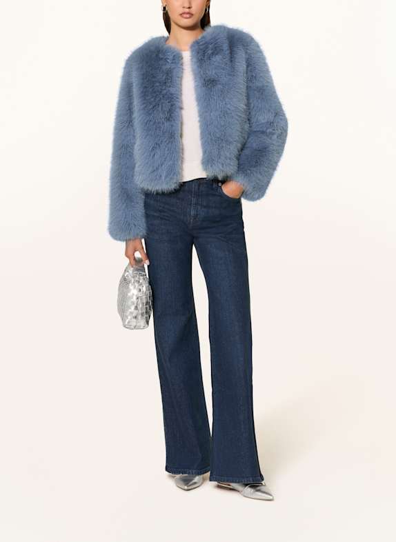 Rich & Royal Kunstfell-Jacke HELLBLAU