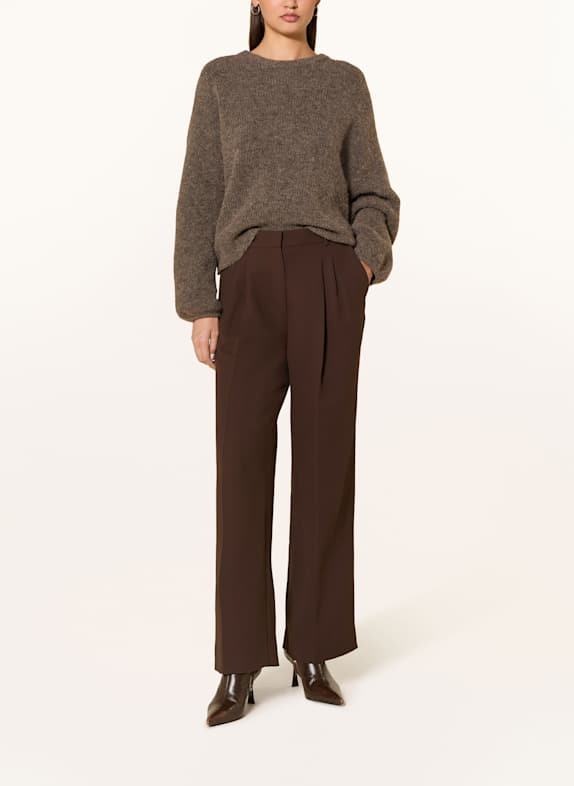 Rich & Royal Marlene-broek MARRON FONCÉ