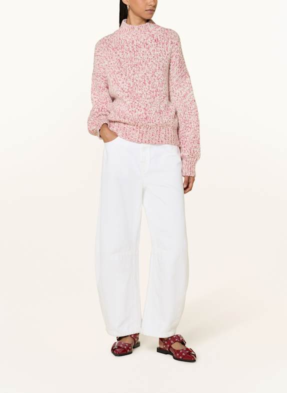 Rich & Royal trui NEONROZE / WIT