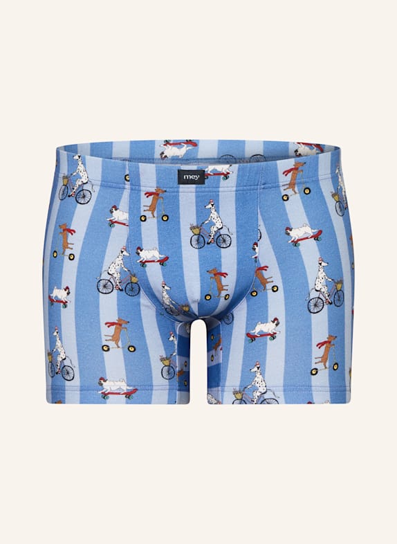 mey Boxer shorts series FUNNY DOGS BLUE / LIGHT BLUE