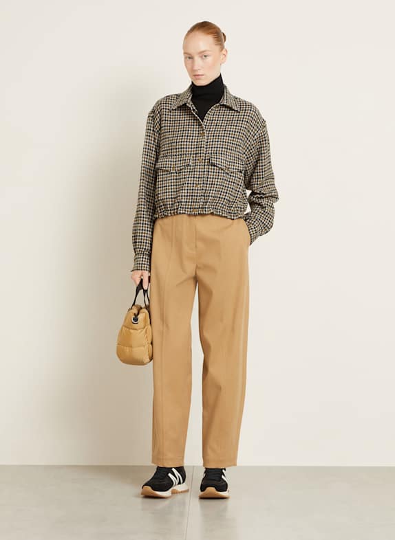 MONCLER veste CRÈME/ NOIR/ MARRON