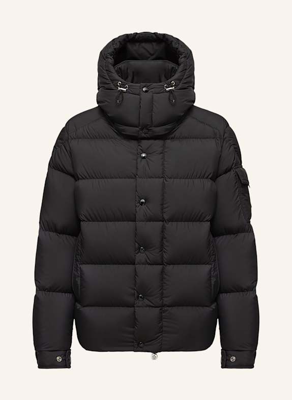 MONCLER Daunenjacke MAYA 70 mit abnehmbarer Kapuze SCHWARZ
