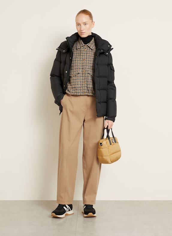 MONCLER Daunenjacke MAYA 70 mit abnehmbarer Kapuze SCHWARZ