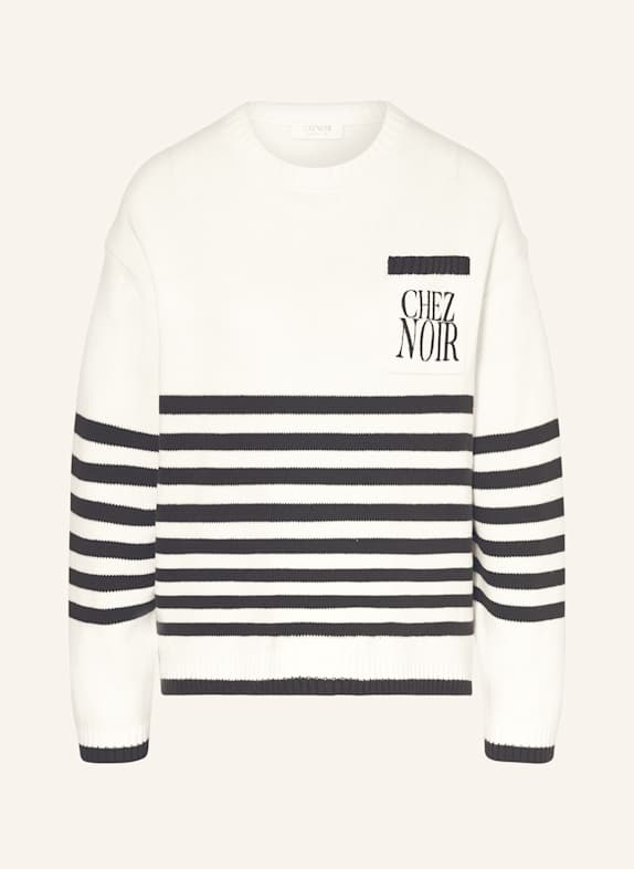 CATNOIR Sweater WHITE / DARK BLUE