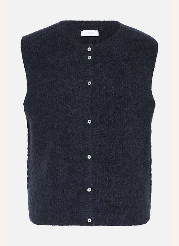 darling harbour Strickweste mit Alpaka NAVY