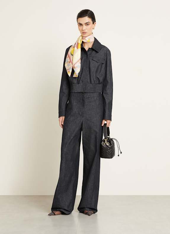 FENDI Marlenehose in Jeansoptik F0EX7 LIGHT BLUE