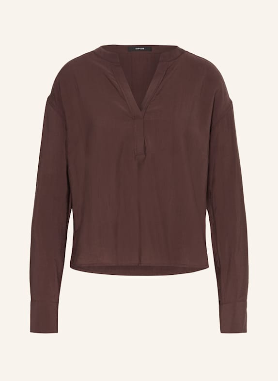 OPUS Blusenshirt FEMYN BRAUN