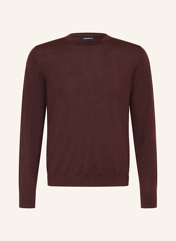 STROKESMAN'S Pullover DUNKELBRAUN