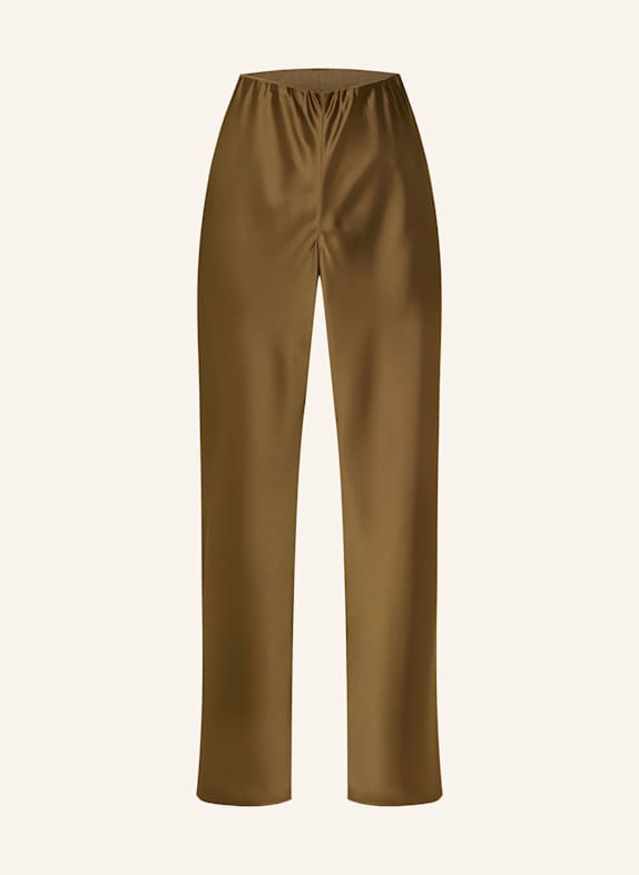 COS Marlenehose aus Satin BRAUN