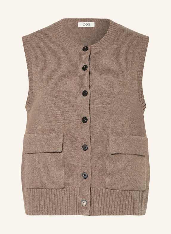 COS Strickweste BRAUN