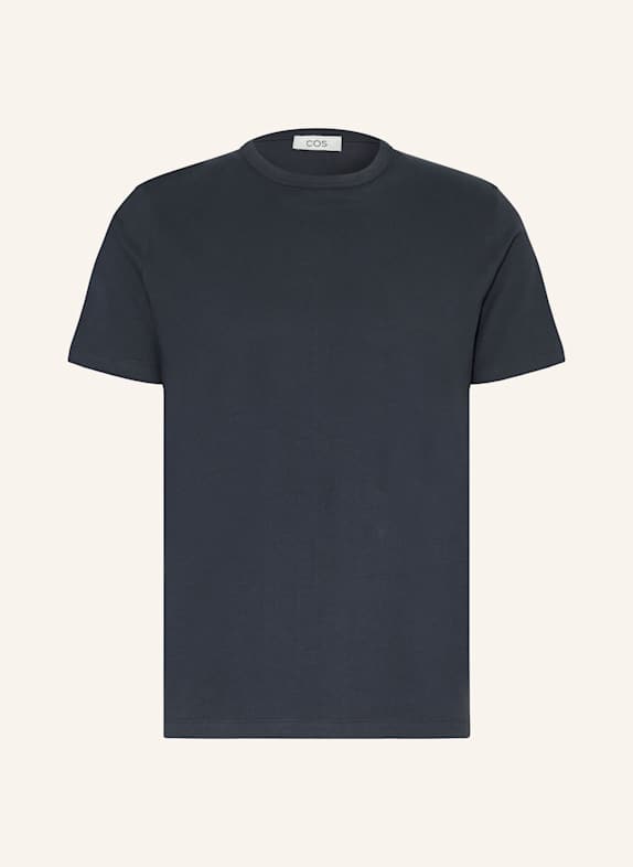 COS T-shirt DARK BLUE