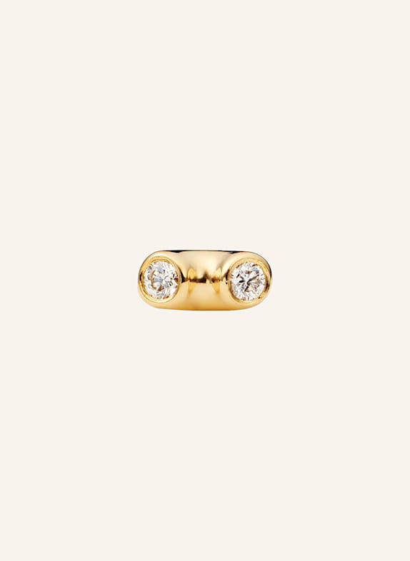 ariane ernst Ohrstecker THE ONE STUD NO.2 aus 18 Karat Gold mit Diamanten GOLD