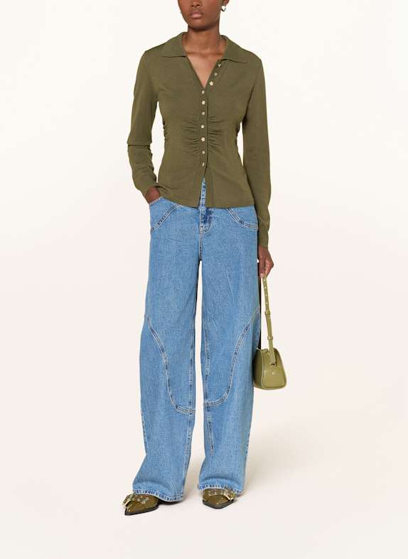 BAUM UND PFERDGARTEN Gebreide blouse CAMILINE OLIJF