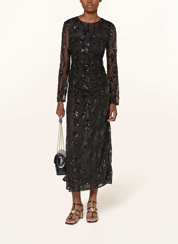 BAUM UND PFERDGARTEN Kleid JENINA mit Pailletten SCHWARZ