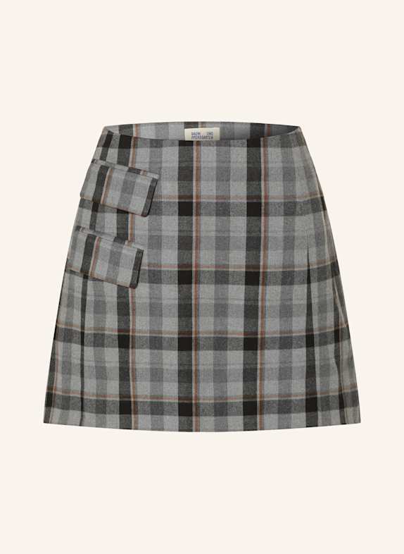 BAUM UND PFERDGARTEN Jupe SHANIE GRIS / GRIS FONCÉ / COGNAC