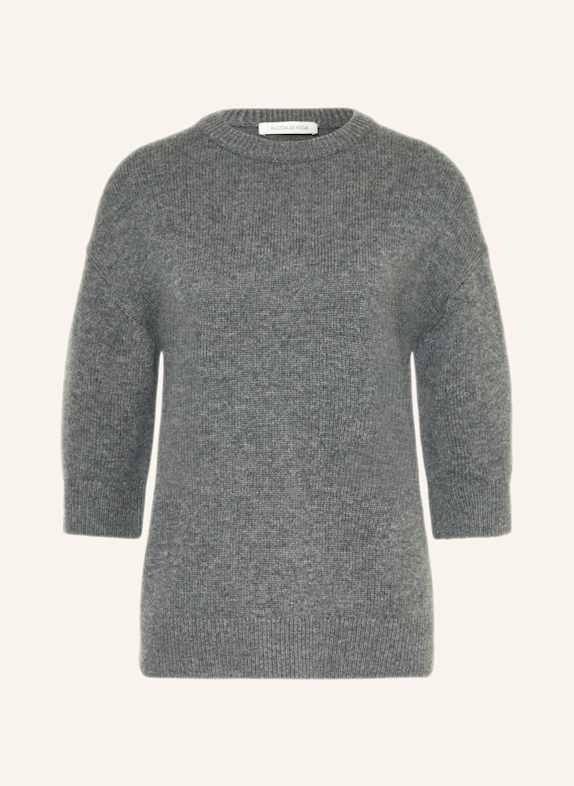 Alcidia da Veiga Pullover GLORIA mit Cashmere und 3/4-Arm DUNKELGRAU