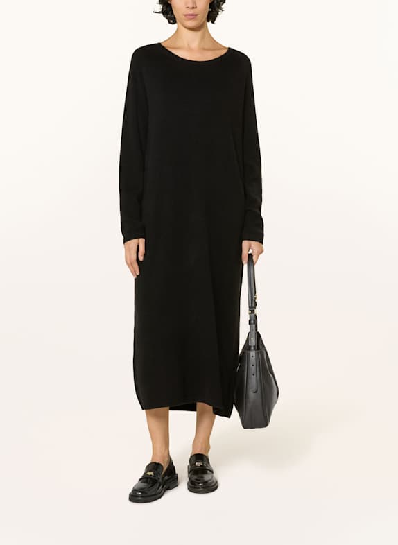 Alcidia da Veiga Strickkleid GEA mit Cashmere SCHWARZ