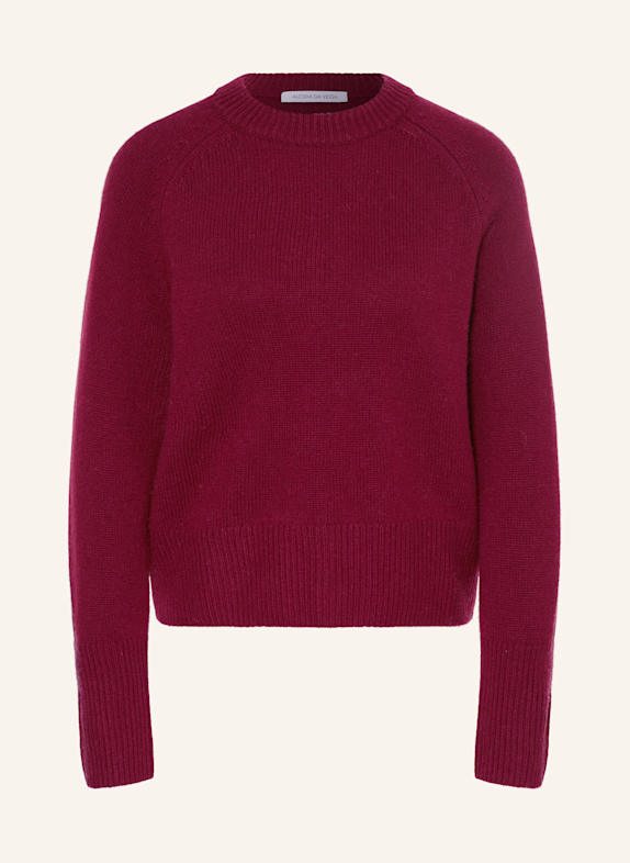 Alcidia da Veiga Pullover GILL mit Cashmere DUNKELROT