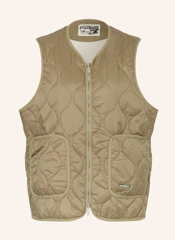 SUNDAY RUNNING CLUB sports bra Quilted vest OLIVE