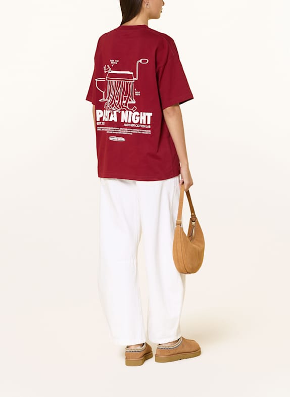 another COTTON LAB Tricou oversized ROȘU ÎNCHIS